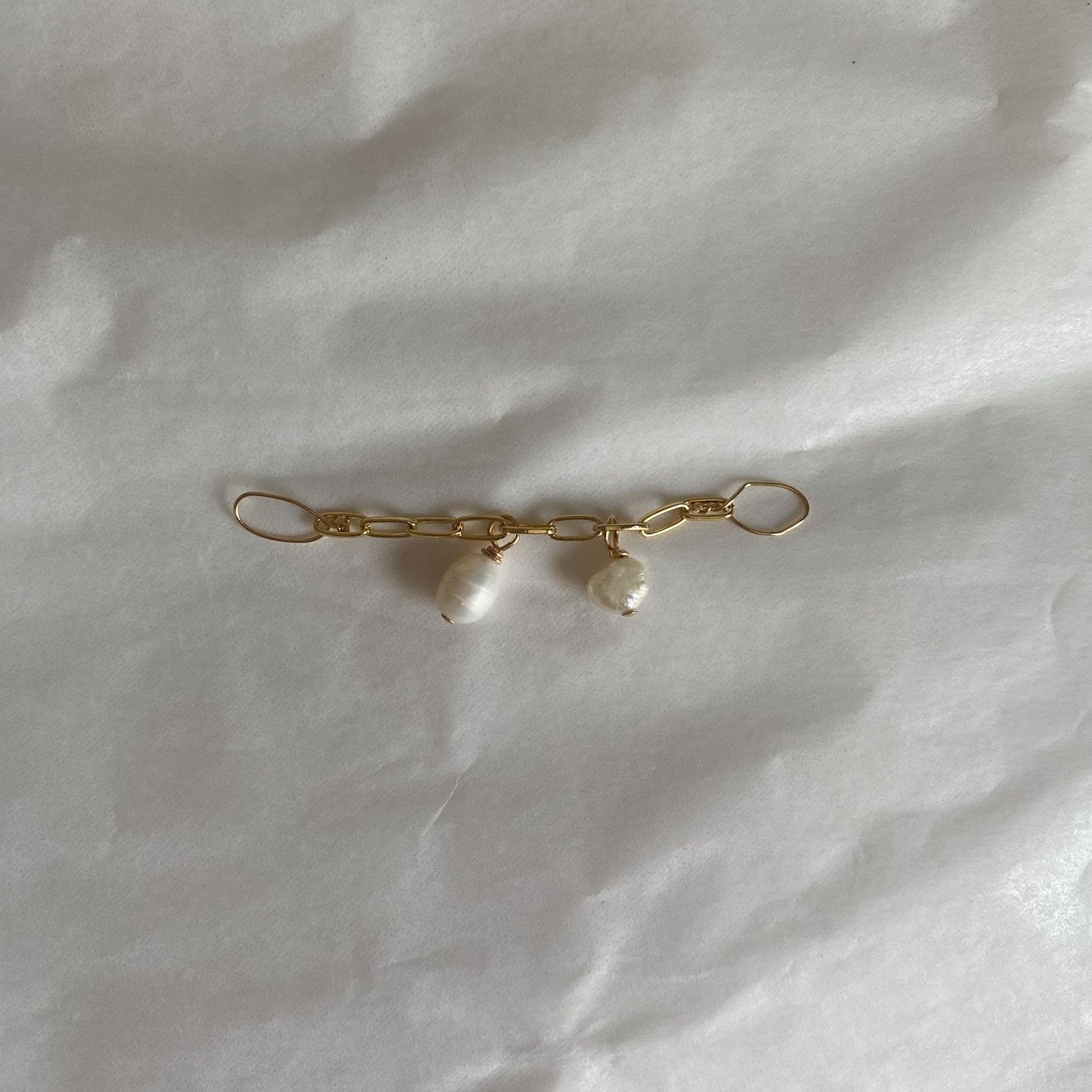 Pearl and Chain Shoe Charm
