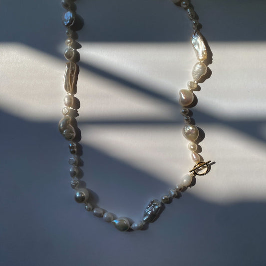 One of One Pearl Necklace with Toggle