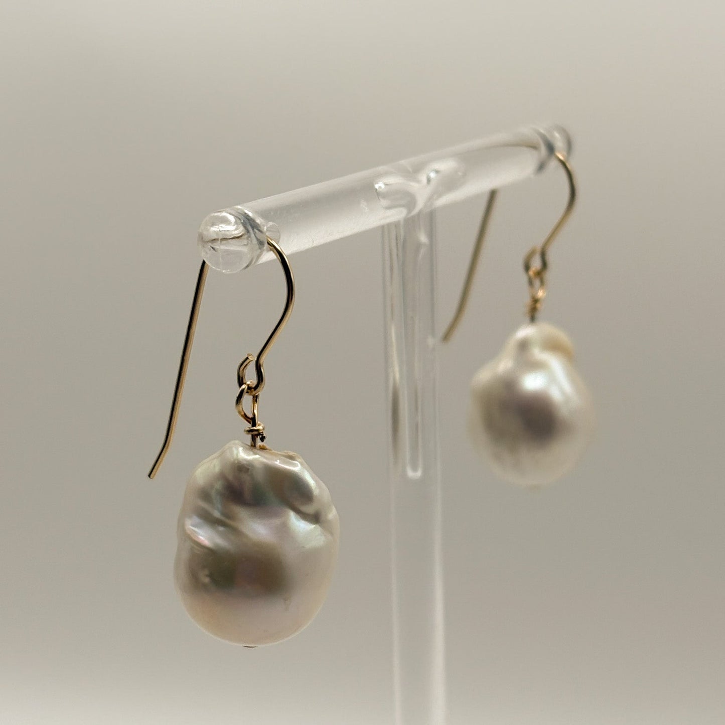 Gold Filled Hook with Baroque Pearl