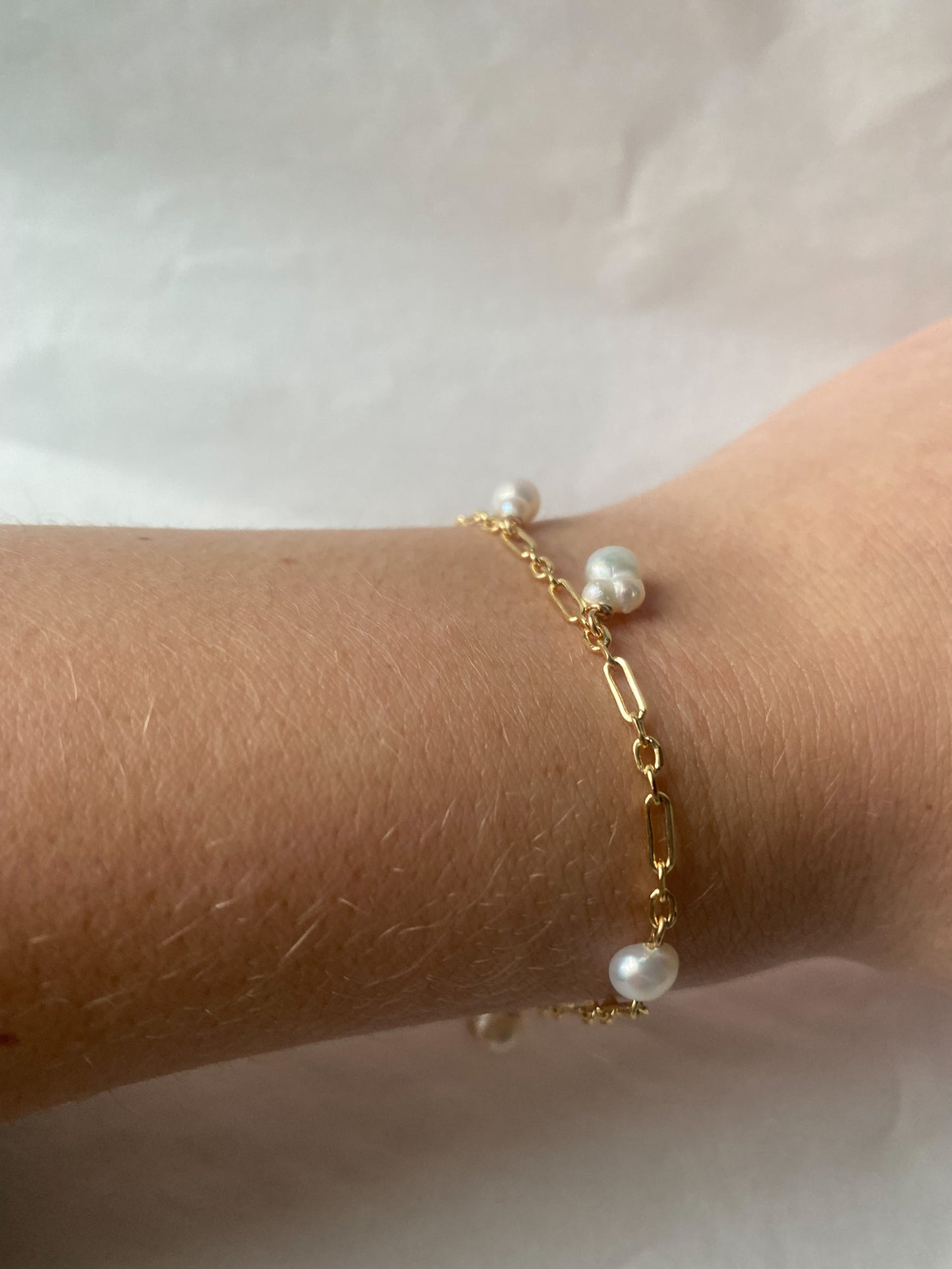 Pearl Chain Bracelet